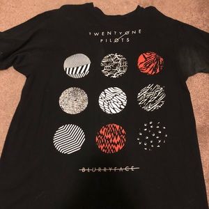 L twenty one pilots blurryface black T-shirt